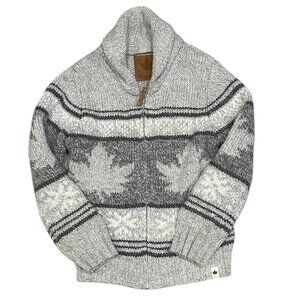 Canadiana Kids Cowichan-Style Sweater Sz M Cozycore Cabincore Heritage Winter